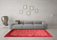 Machine Washable Oriental Red Industrial Rug, wshurb3122red