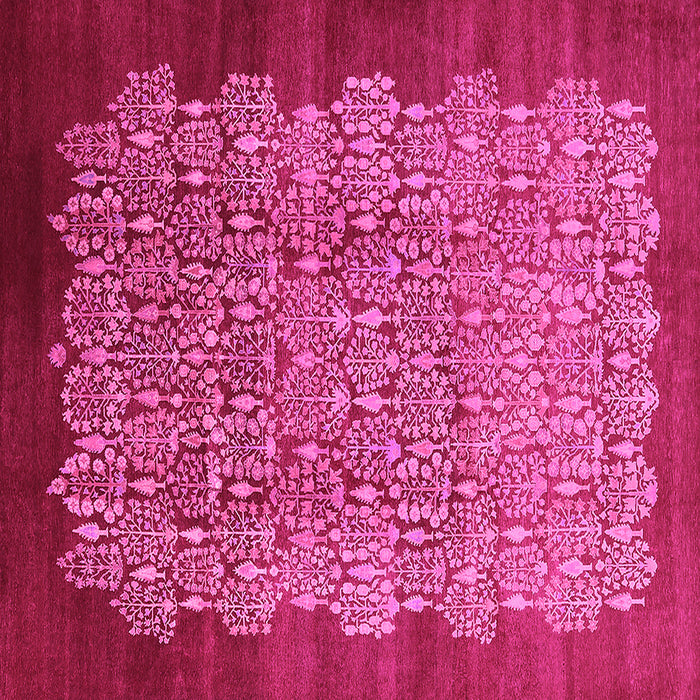 Square Oriental Pink Industrial Rug, urb3122pnk