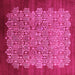 Square Oriental Pink Industrial Rug, urb3122pnk