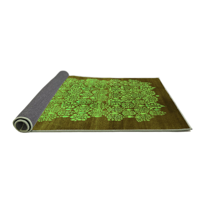 Sideview of Oriental Green Industrial Rug, urb3122grn