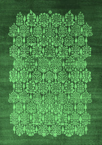 Oriental Emerald Green Industrial Rug, urb3122emgrn