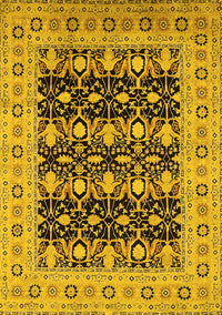 Oriental Yellow Industrial Rug, urb3123yw