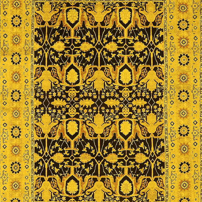 Oriental Yellow Industrial Rug, urb3123yw
