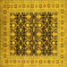 Square Oriental Yellow Industrial Rug, urb3123yw