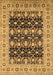 Machine Washable Oriental Brown Industrial Rug, wshurb3123brn