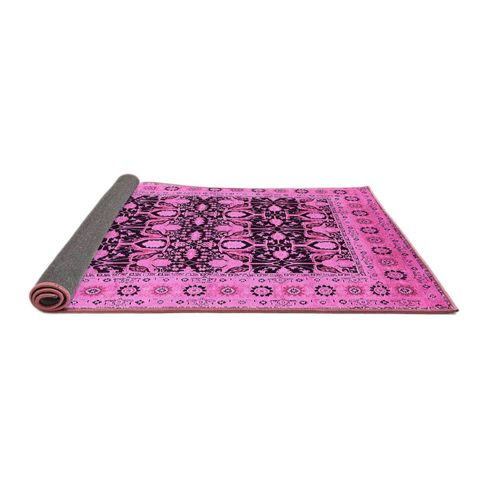 Sideview of Oriental Pink Industrial Rug, urb3123pnk