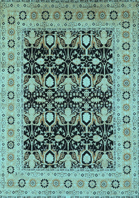 Oriental Light Blue Industrial Rug, urb3123lblu