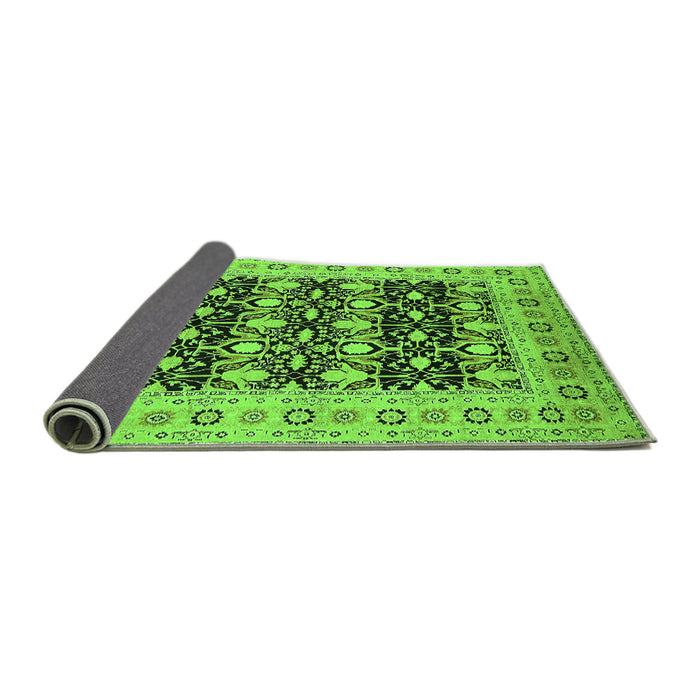 Sideview of Oriental Green Industrial Rug, urb3123grn