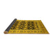 Sideview of Oriental Yellow Industrial Rug, urb3123yw