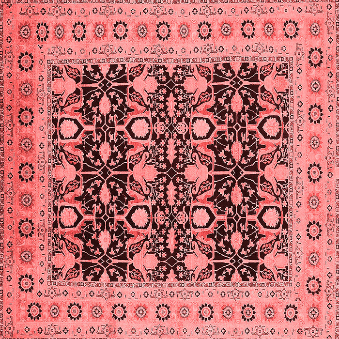 Machine Washable Oriental Red Industrial Rug, wshurb3123red