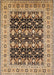 Mid-Century Modern Sangria Brown Oriental Rug, urb3123