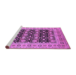 Sideview of Machine Washable Oriental Purple Industrial Area Rugs, wshurb3123pur