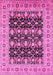 Machine Washable Oriental Pink Industrial Rug, wshurb3123pnk