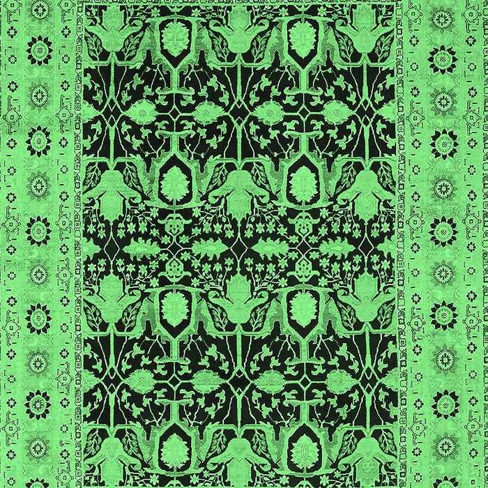 Oriental Emerald Green Industrial Rug, urb3123emgrn
