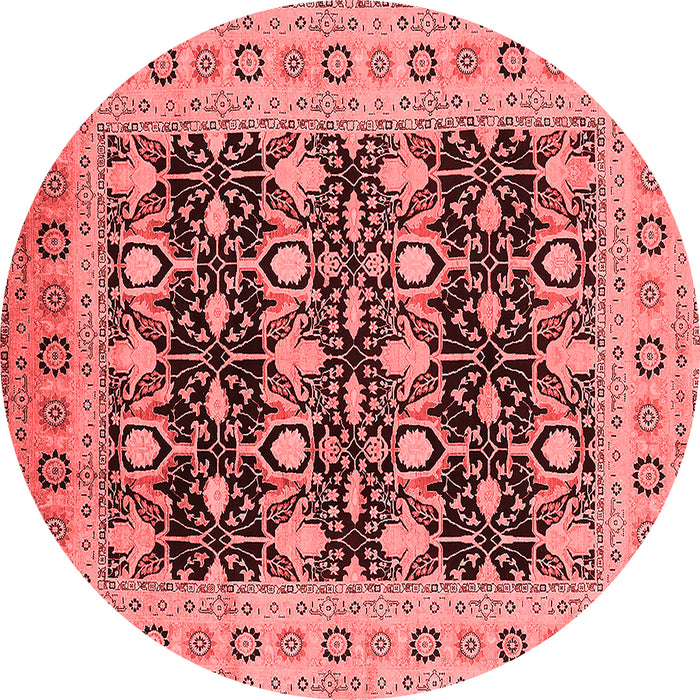 Machine Washable Oriental Red Industrial Rug, wshurb3123red