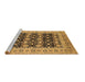 Sideview of Machine Washable Oriental Brown Industrial Rug, wshurb3123brn