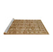 Sideview of Machine Washable Industrial Modern Brown Sand Brown Rug, wshurb3124