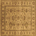 Square Oriental Brown Industrial Rug, urb3124brn