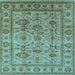 Square Oriental Light Blue Industrial Rug, urb3124lblu