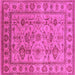 Square Oriental Pink Industrial Rug, urb3124pnk