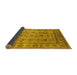 Sideview of Oriental Yellow Industrial Rug, urb3124yw