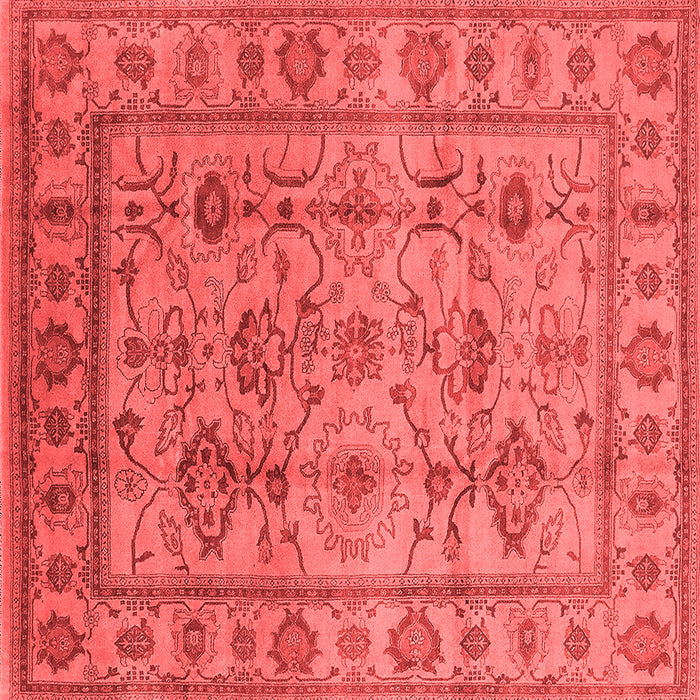 Machine Washable Oriental Red Industrial Rug, wshurb3124red