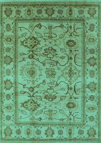 Oriental Turquoise Industrial Rug, urb3124turq