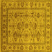 Square Oriental Yellow Industrial Rug, urb3124yw