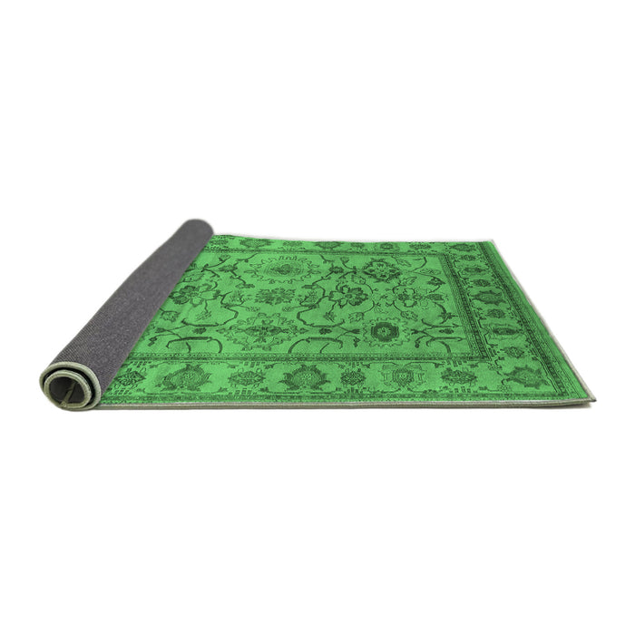 Sideview of Oriental Emerald Green Industrial Rug, urb3124emgrn