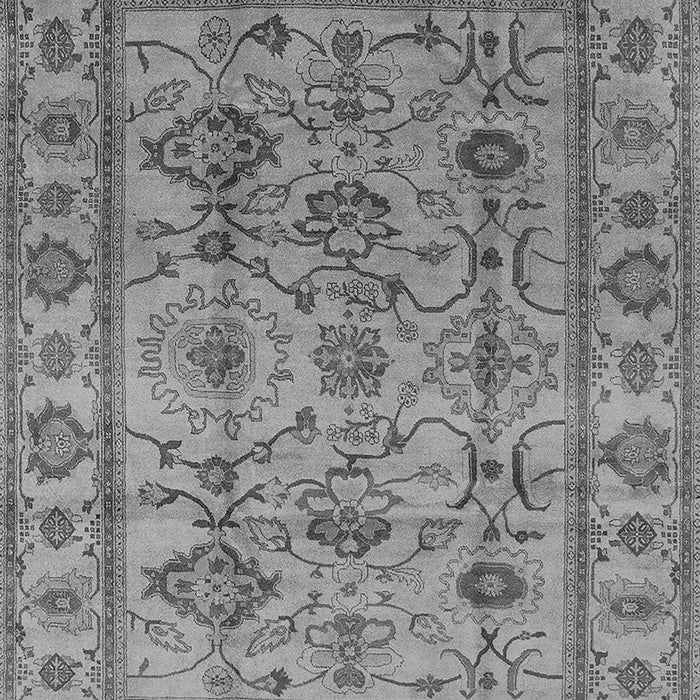 Machine Washable Oriental Gray Industrial Rug, wshurb3124gry