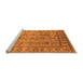 Sideview of Machine Washable Oriental Orange Industrial Area Rugs, wshurb3124org