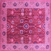 Square Oriental Pink Industrial Rug, urb3125pnk