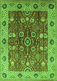 Oriental Green Industrial Rug, urb3125grn