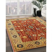 Mid-Century Modern Red Oriental Rug, urb3125