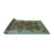 Sideview of Oriental Light Blue Industrial Rug, urb3125lblu