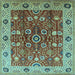 Square Oriental Light Blue Industrial Rug, urb3125lblu