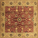 Square Oriental Brown Industrial Rug, urb3125brn