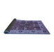 Sideview of Oriental Blue Industrial Rug, urb3125blu