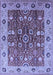 Machine Washable Oriental Blue Industrial Rug, wshurb3125blu