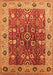 Machine Washable Oriental Orange Industrial Area Rugs, wshurb3125org