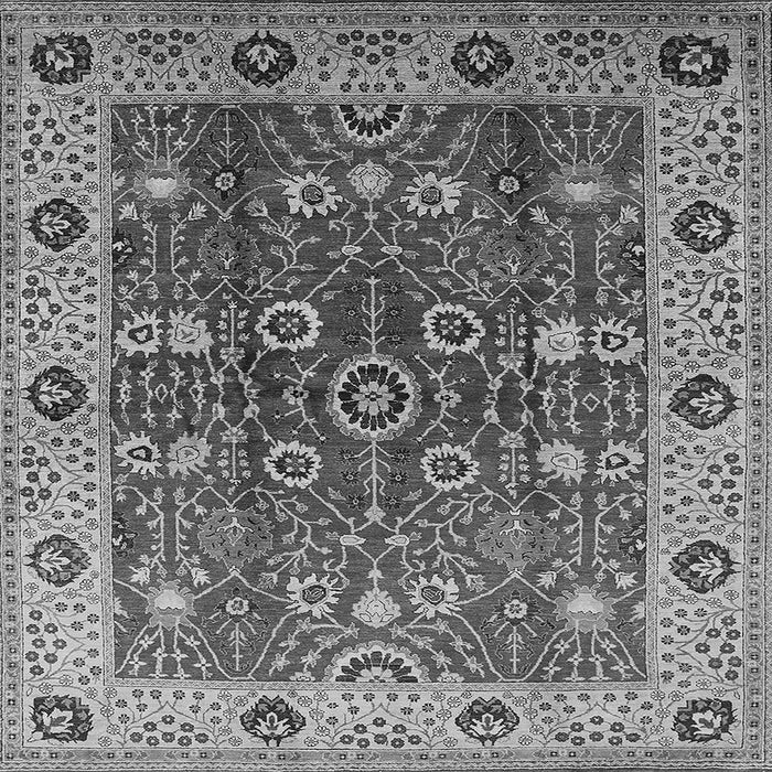 Square Oriental Gray Industrial Rug, urb3125gry