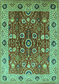 Oriental Turquoise Industrial Rug, urb3125turq