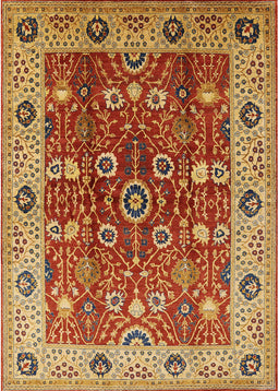 Mid-Century Modern Red Oriental Rug, urb3125