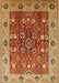 Mid-Century Modern Red Oriental Rug, urb3125