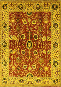 Oriental Yellow Industrial Rug, urb3125yw