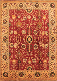 Oriental Orange Industrial Rug, urb3125org