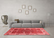 Industrial Red Washable Rugs