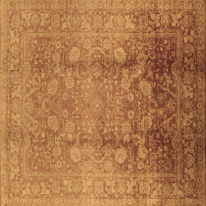 Square Oriental Brown Industrial Rug, urb3126brn