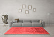 Industrial Red Washable Rugs