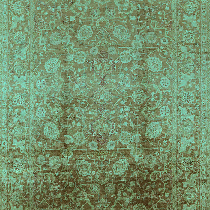Oriental Turquoise Industrial Rug, urb3126turq